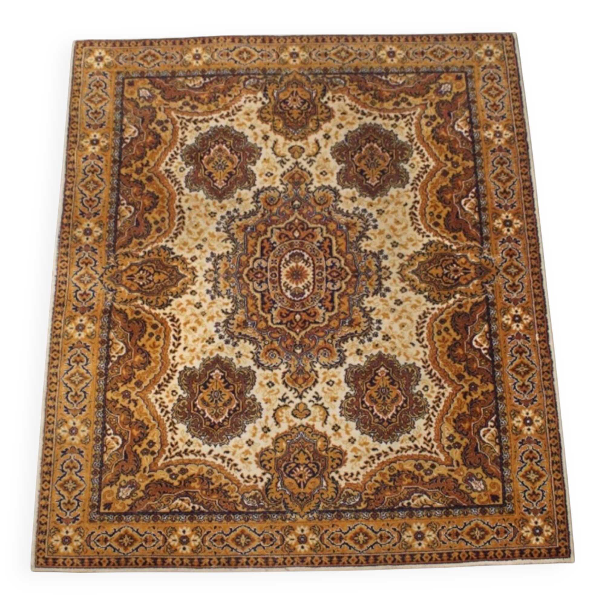 Rug in Predominantly Brown and Yellow Tones – 235x170 cm