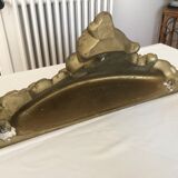 Gold plaster wall shelf