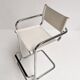 Set of 2 leather bar stools attributed to Mart Stam, 1970s