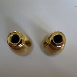 Pair of vintage brass candlesticks by Hans-Agne Jakobsson for Markaryd, 1960s