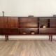Danish enfilade in Rio rosewood from the 1950s.