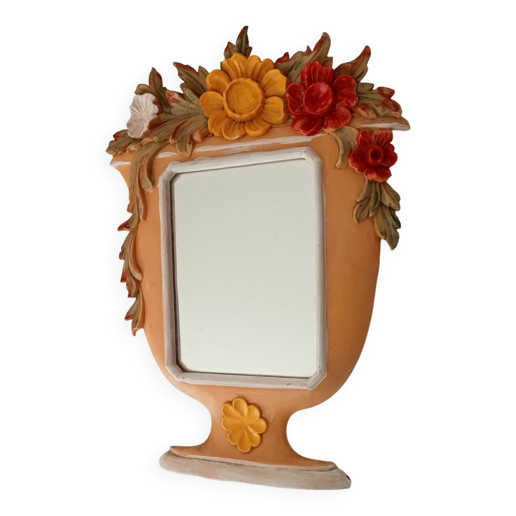 Atypical vintage Italian mirror 60s/70s 34*25