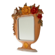 Atypical vintage Italian mirror 60s/70s 34*25