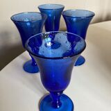 Set of 4 glasses with foot Biot 1960