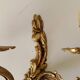 Pair of antique Rococo wall sconces in Louis XV style.