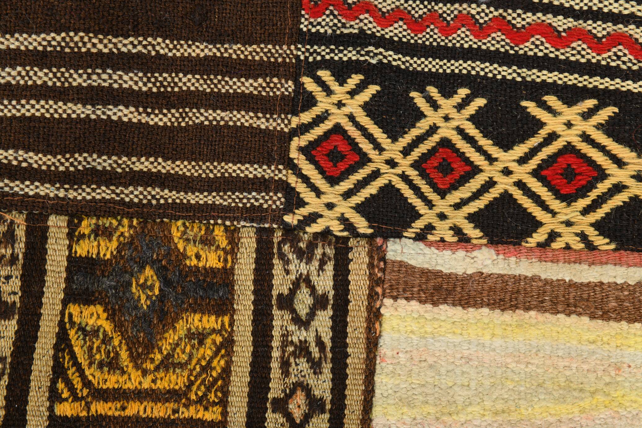 7x10 Multicolor Traditional Handmade Kilim Rug, 202x304Cm