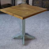 Table bistrot Art déco en chêne massif 1930's