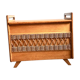 Coffre à jouet en bois et rotin