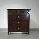 Particularly cool English chest of drawers. Dated (Charles 2 era). Made of solid oak with beautiful patina.