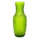 Postmodernist vase, green pressed glass, HSG Prądniczanka, Poland, 1970s