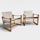 Pair of Safari Cikada armchairs by Bengt Ruda for IKEA, Sweden, 1970.