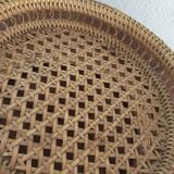 Canning basket and 70s rattan