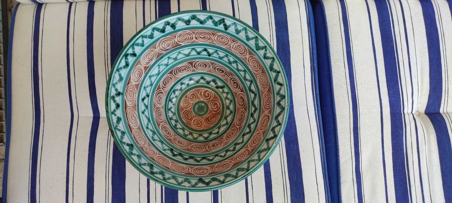 Vallauris salad bowl signed robert picault