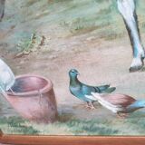 Tableau animalier à l'huile