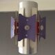 Vintage Lakro Anvia metal industrial design lamp 1960s