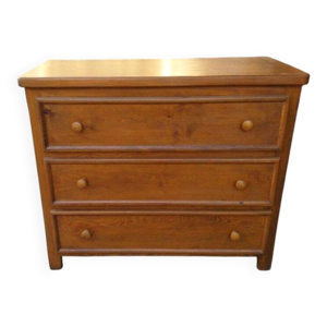 Commode 3 tiroirs en - massif