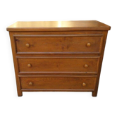 Commode 3 tiroirs en pin massif