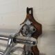 Chrome plated Art Deco wall coat rack with 6 hooks, 1930s