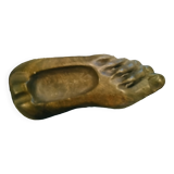 Ashtray in carved and polished stone.