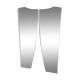 Mirrors form free 50 years. 127 x 39 cm