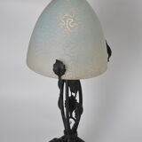 Art Nouveau shell lamp