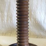 Table lamp made of turned solid wood - 1960s/70s