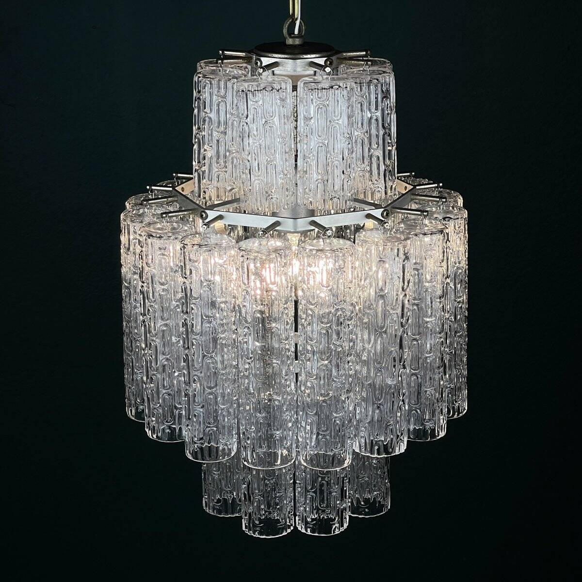 Murano glass chandelier by Venini, Italy, 1960s