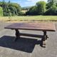 Solid wood monastery table