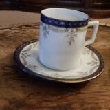 Porcelain coffee service, set of 4 cups and 4 saucers