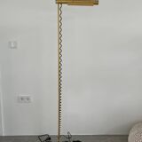 Brass floorlamp Rico and Annemarie Baltensweiler Halo 250 Stako Leuchte