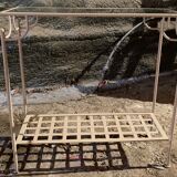 Forged iron console