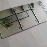 Miroir triptyque années 70 art déco 65x37cm