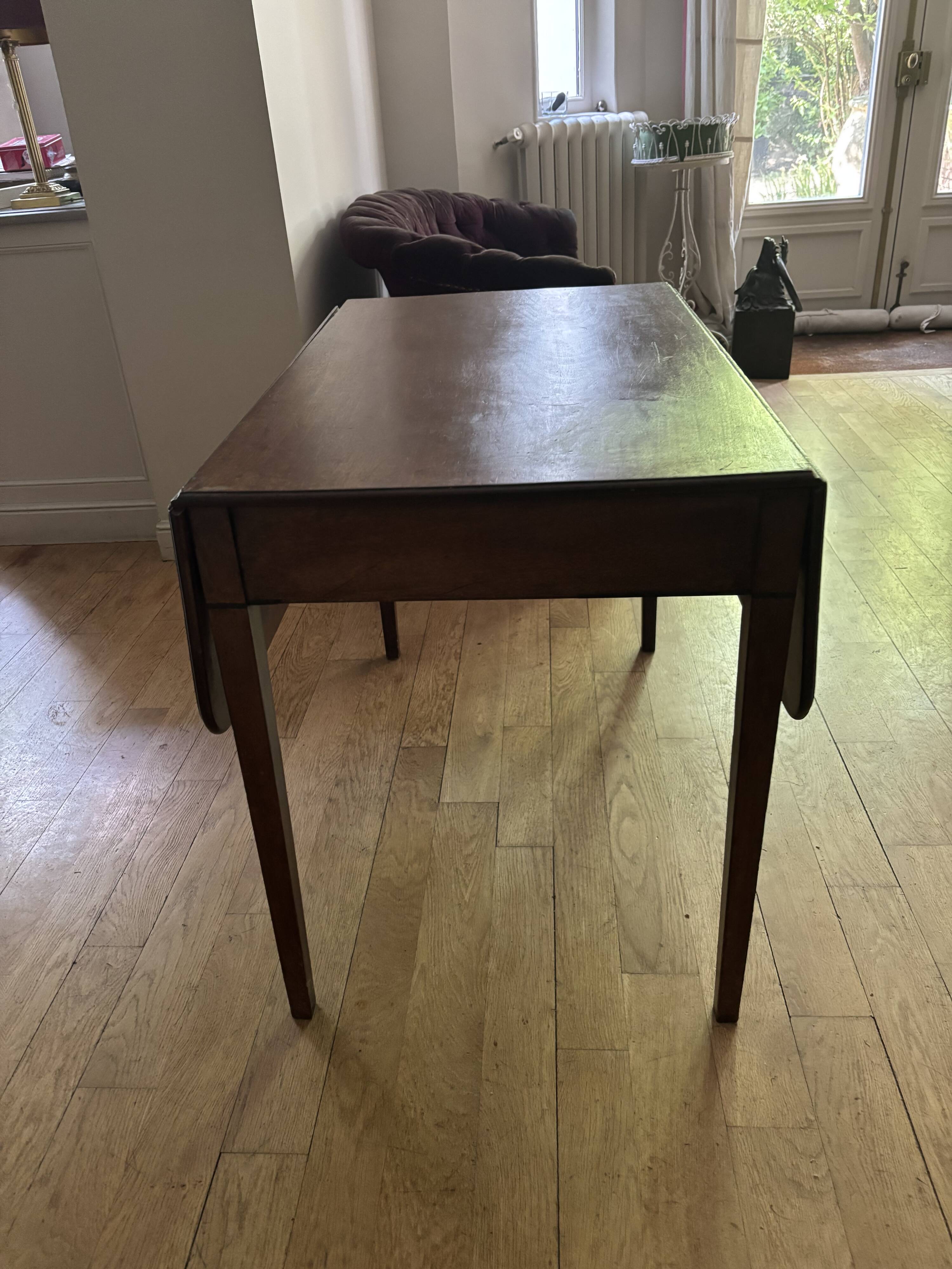 Antique drop-leaf table
