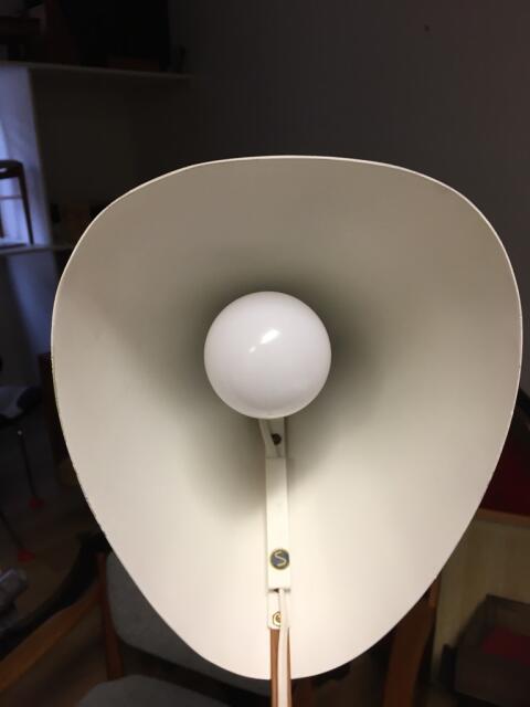 White metal and teak table lamp B54, Hans Agne Jakobsson 1950s Sweden
