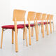 Kusch &Co chair made of wood and green fabric