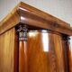19th-Century Biedermeier Mahogany Wood and Veneer Linen Press