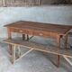 Pair of antique oak benches