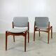 Teak dining chairs model Captain by Erik Buch for Ørum Møbelfabrik, 1967