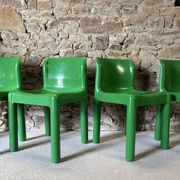4 chairs model 4875 by C. Bartoli for Kartell, 1970