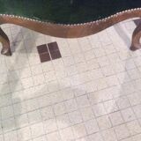 Voltaire with green velvet seat