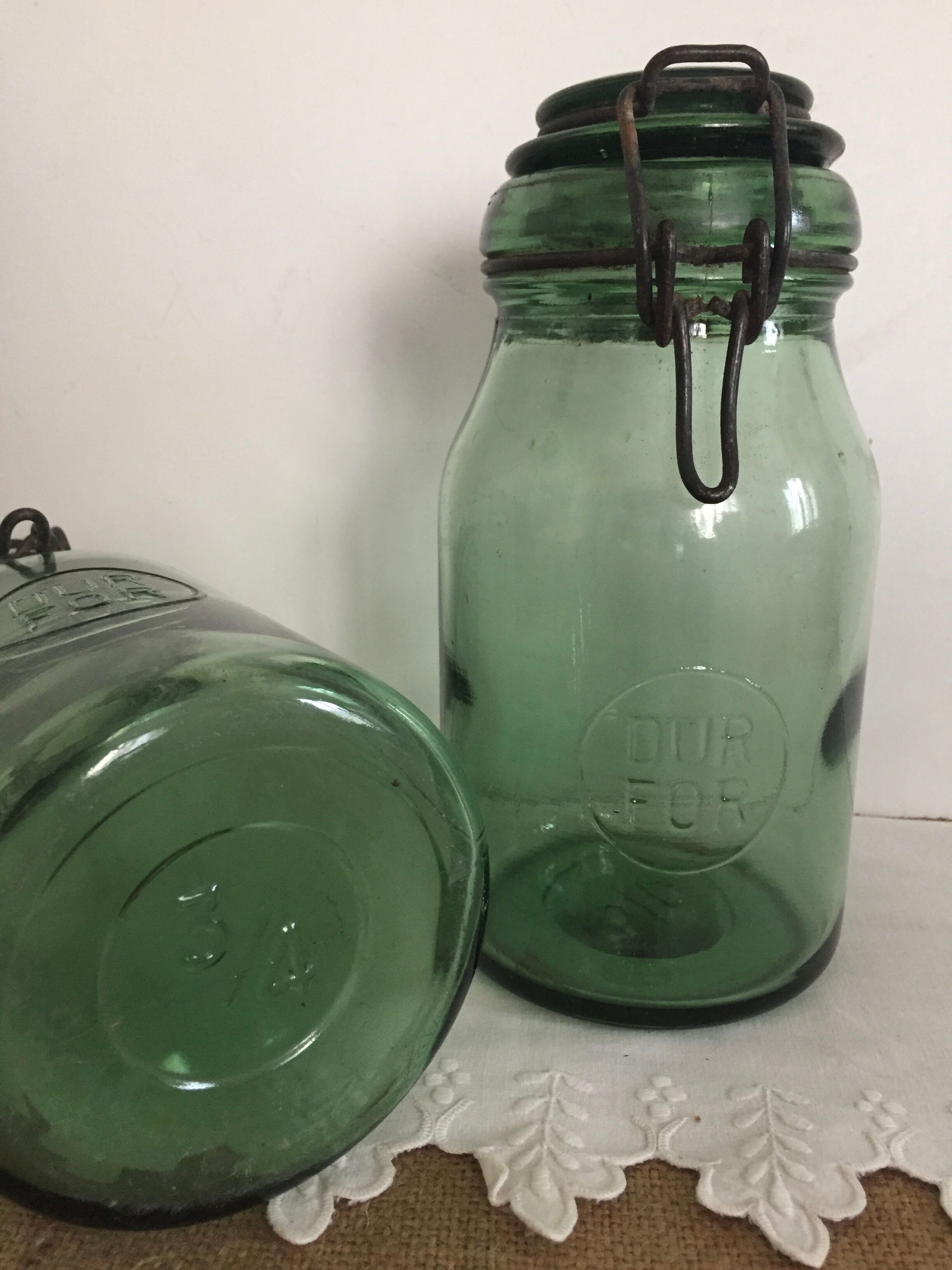 Pair of Durfor jars - 3/4 litre