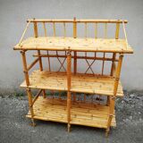 Vintage bamboo shelf