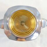 Silver metal coffee / tea service art deco 3 pieces