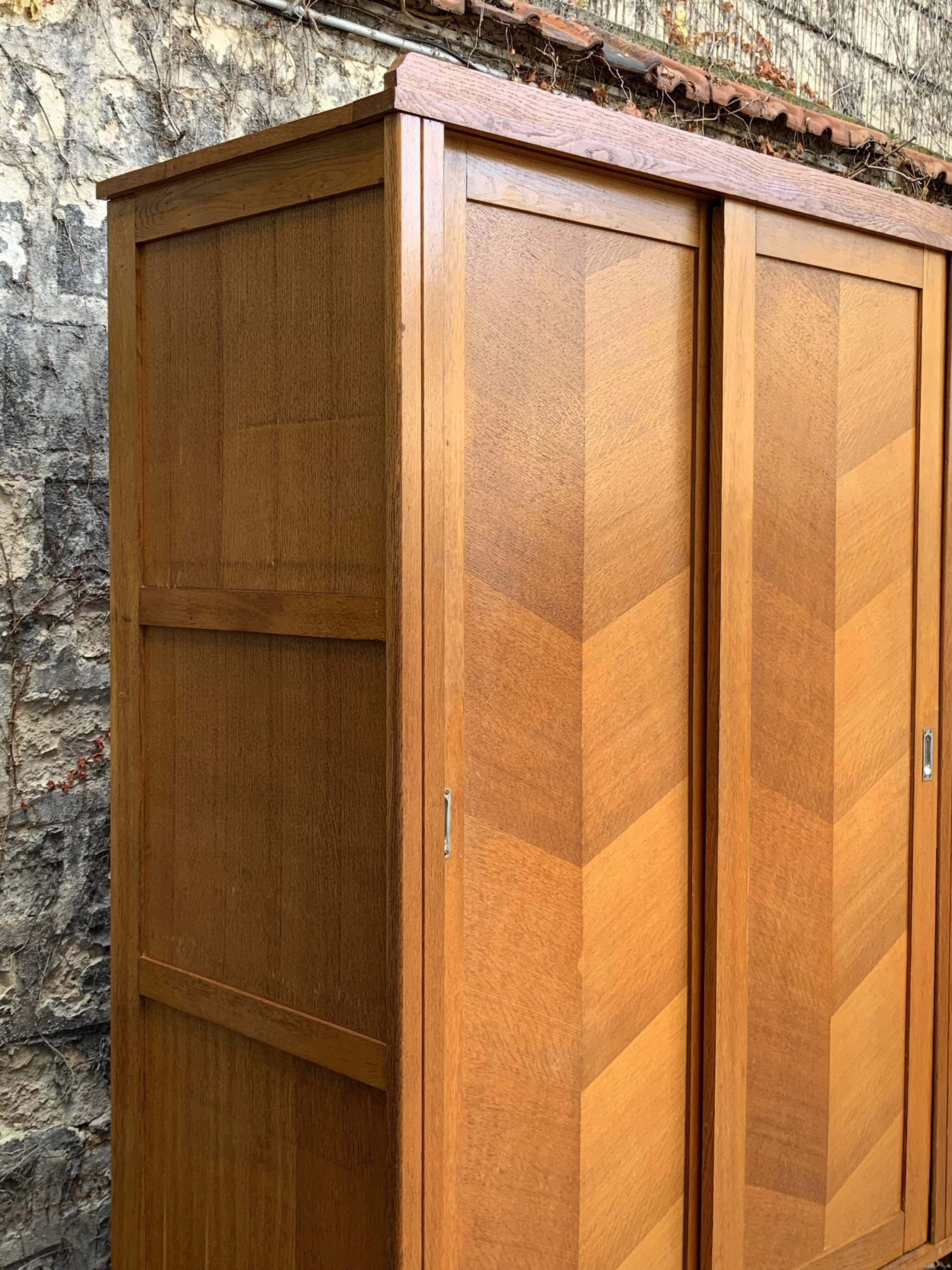 Vintage wardrobe compass feet wardrobe 1950