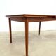 Table à manger teck rallonges intégrées — scandinave