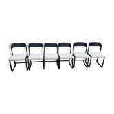 Set of 6 Baumann chairs model sled