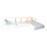Canapé d’angle design en cuir