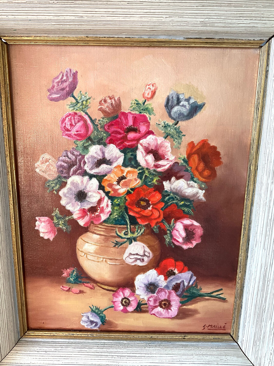 Oil on canvas, framed