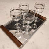 Art deco mirror tray