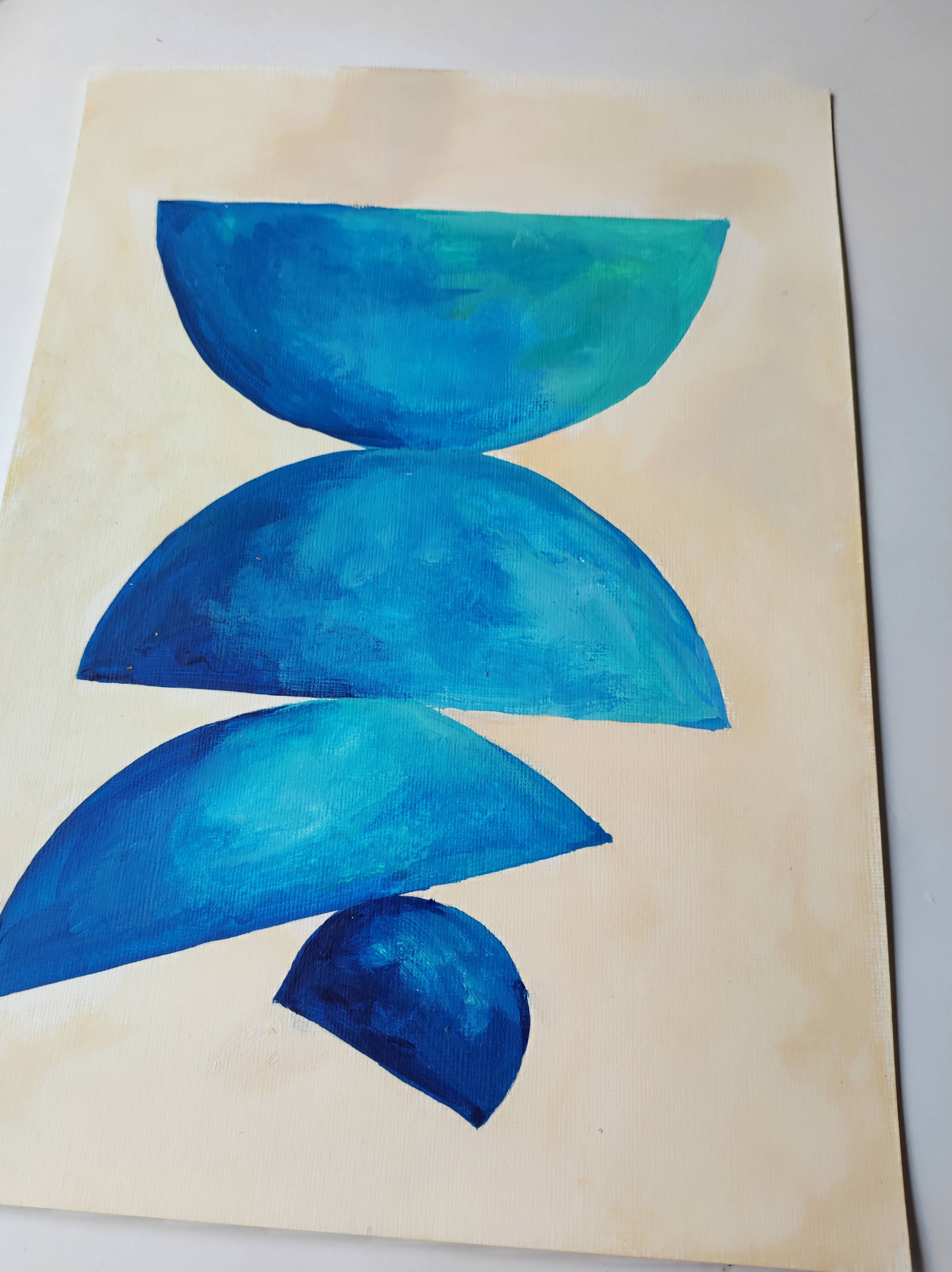 Minimalist geometric painting
